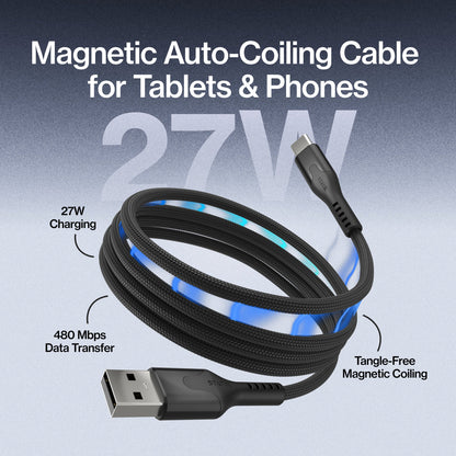 MagniFlex™ - Auto-Coil Charging Cable
