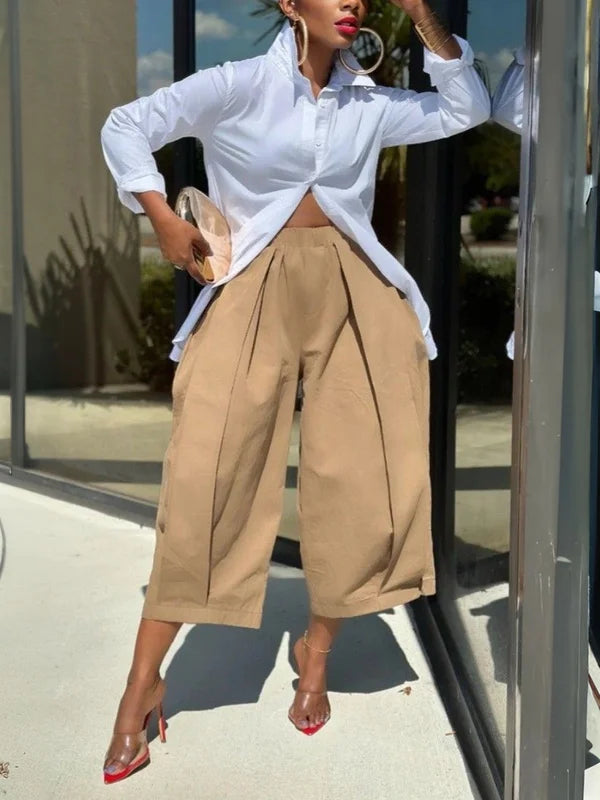 The Pleat Street Wide Pants