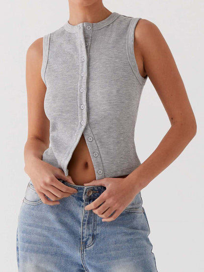 ELIÉ™ Button Up Tank Top