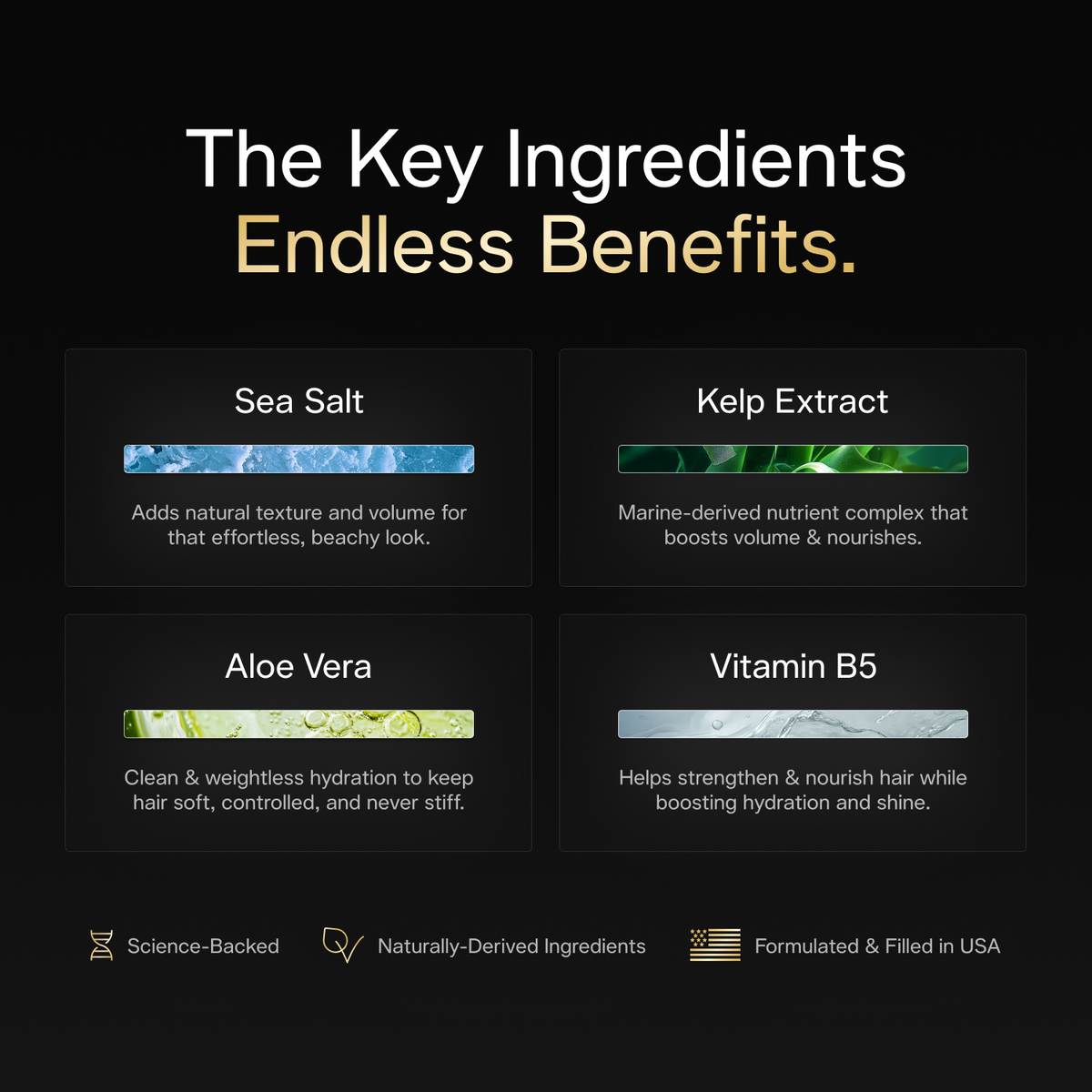 Naturally-Derived Sea Salt Texturizing Spray — Santal Sandalwood