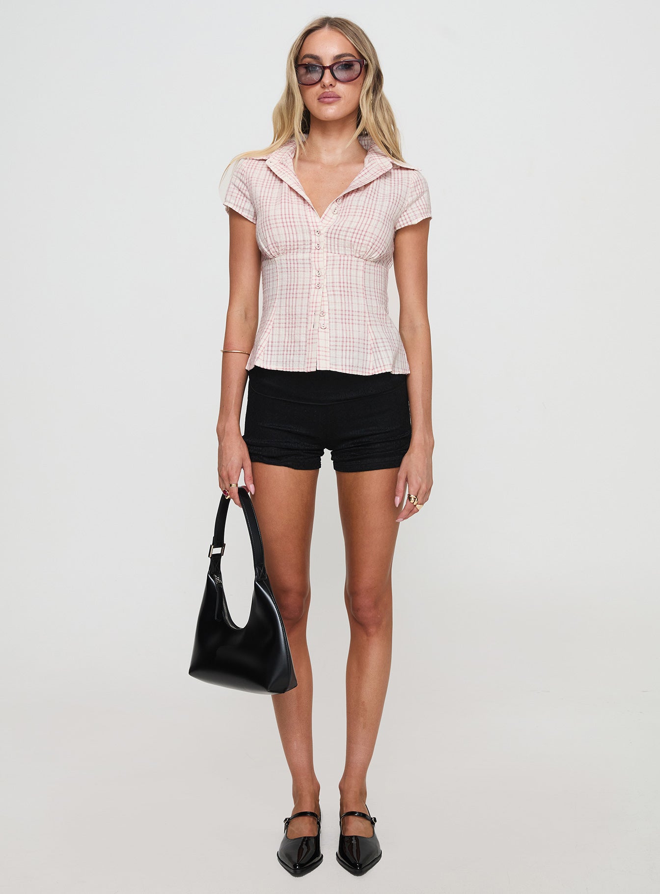Clara Plaid Top