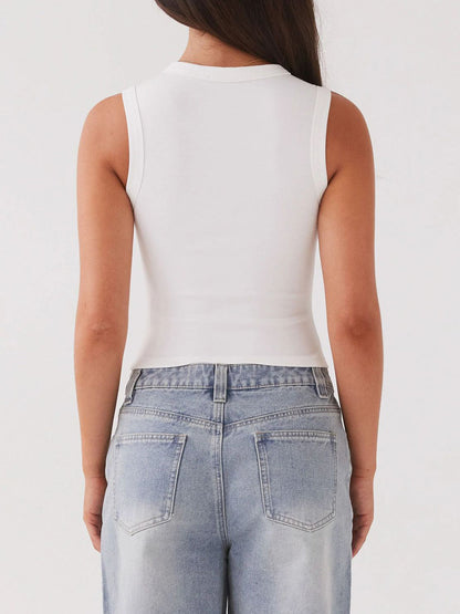 ELIÉ™ Button Up Tank Top