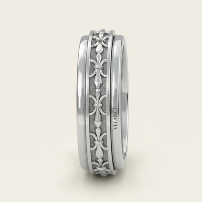 CelestiSpin™ - Moon & Star Spinner Ring