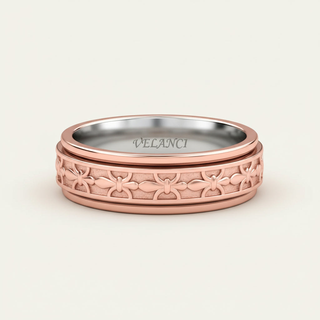 CelestiSpin™ - Moon & Star Spinner Ring