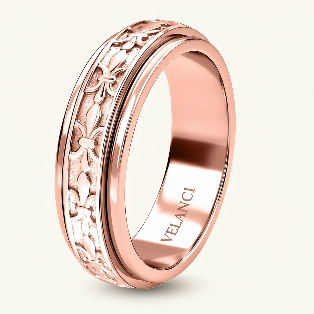 CelestiSpin™ - Moon & Star Spinner Ring