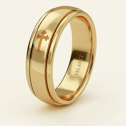 CelestiSpin™ - Moon & Star Spinner Ring