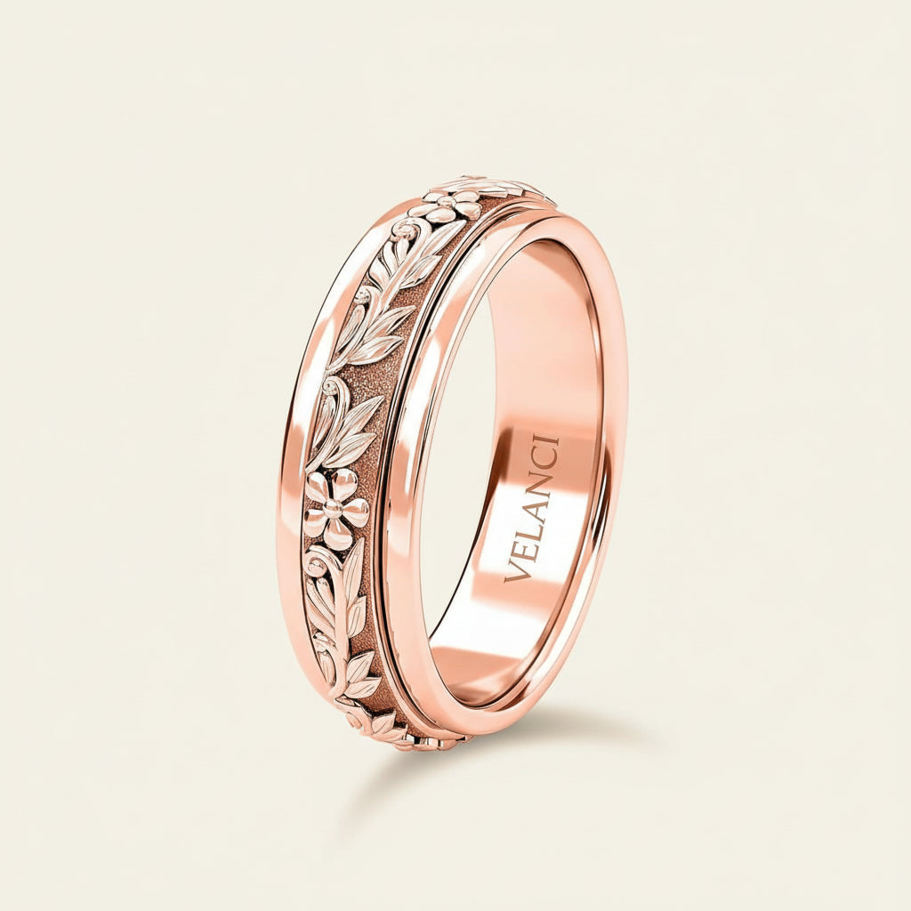 CelestiSpin™ - Moon & Star Spinner Ring