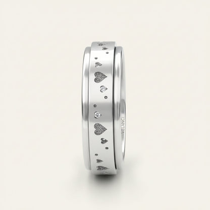 CelestiSpin™ - Moon & Star Spinner Ring