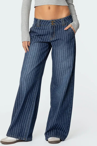 PinStripe™ Wide Leg Jeans