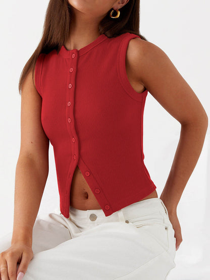 ELIÉ™ Button Up Tank Top