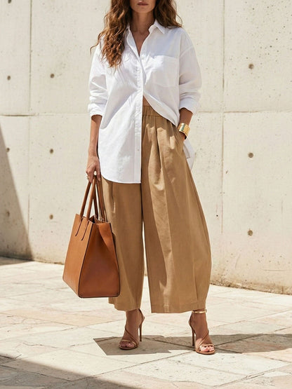 The Pleat Street Wide Pants