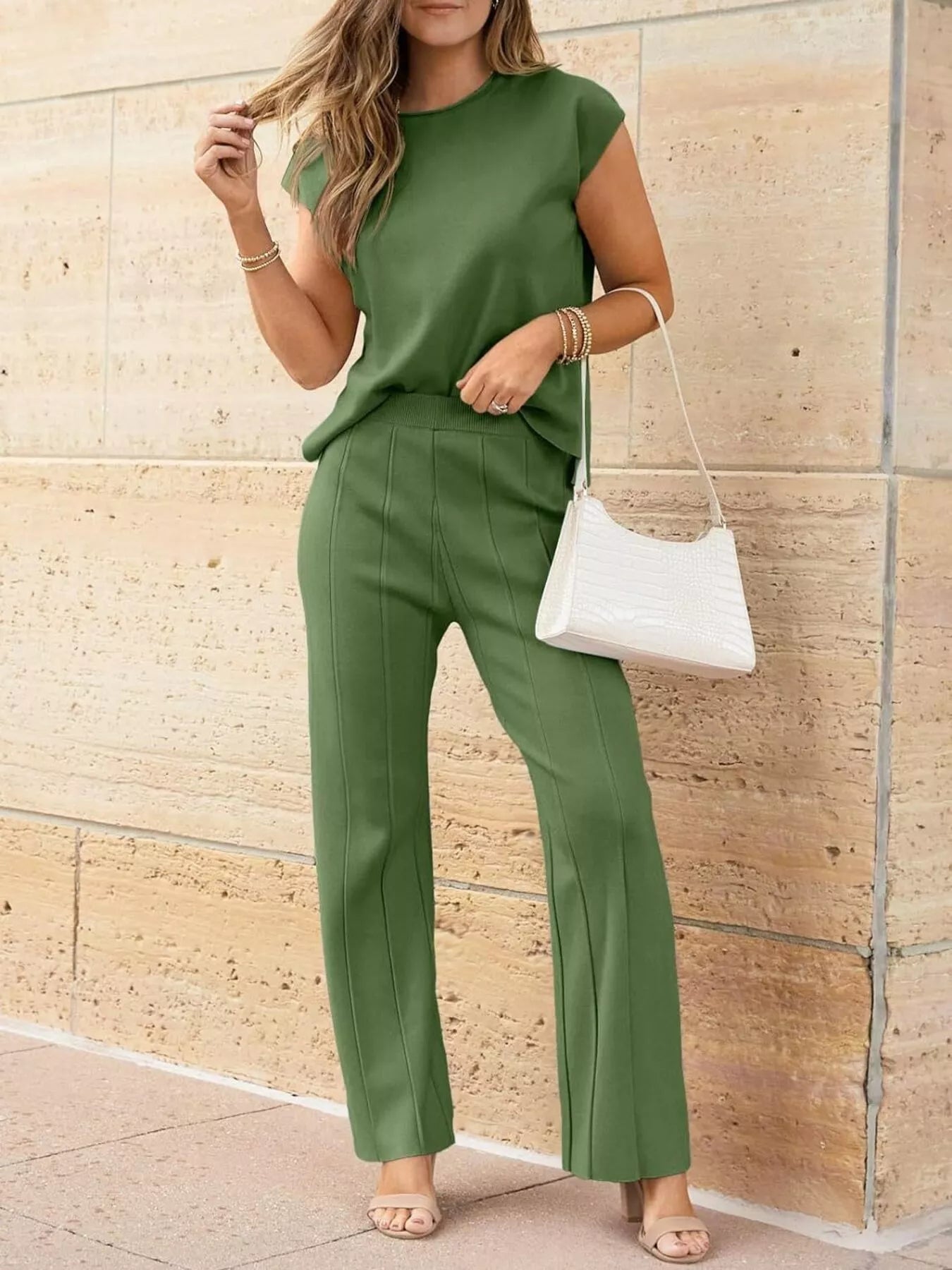 The Serene Ribbed Two-Piece Set