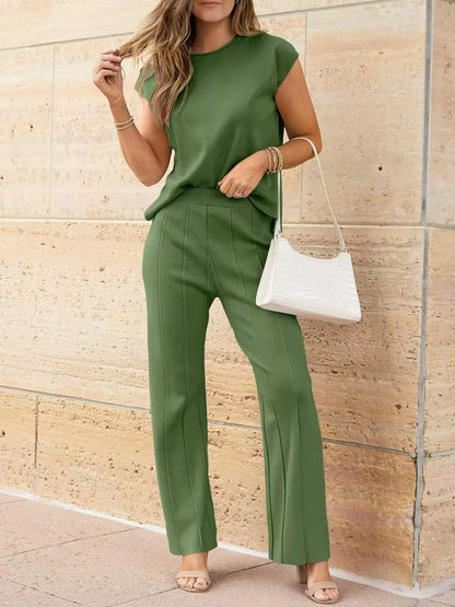 The Serene Ribbed Two-Piece Set