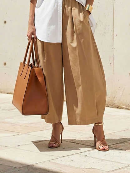 The Pleat Street Wide Pants