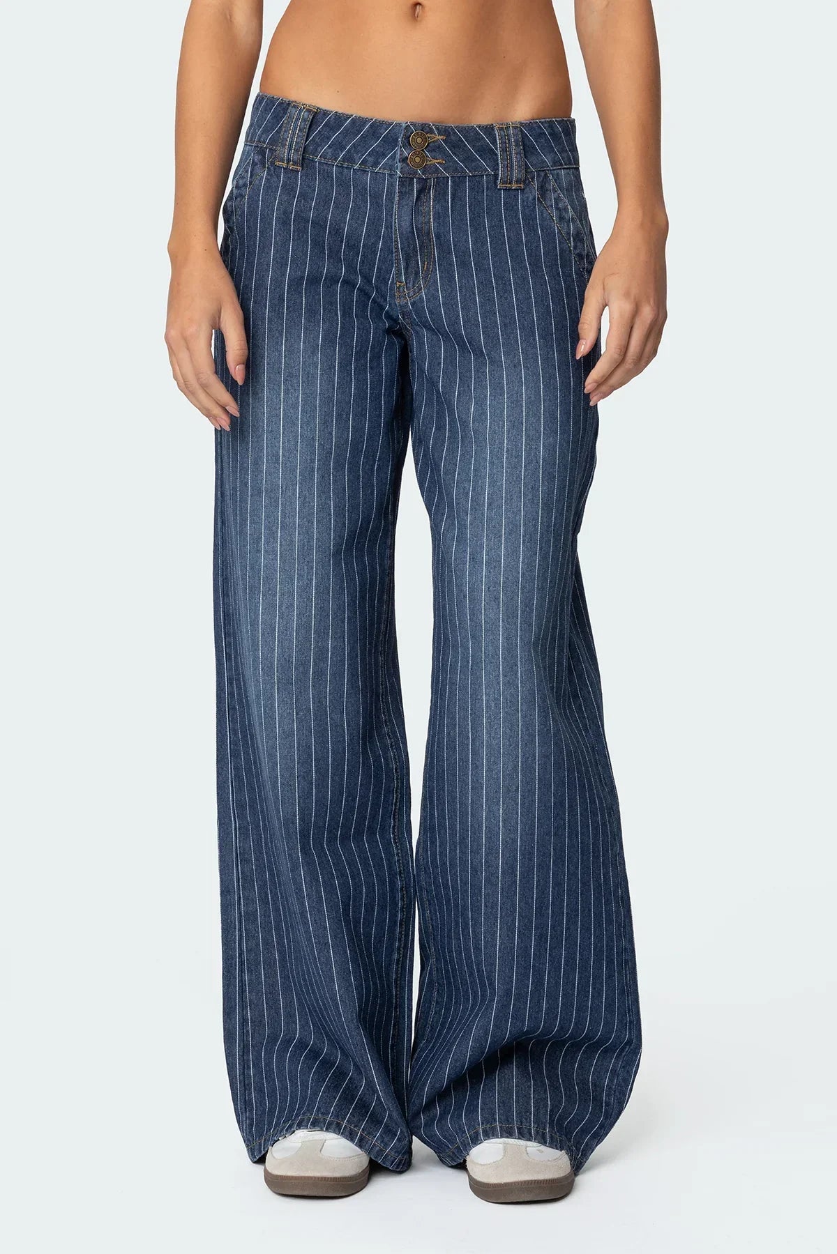 PinStripe™ Wide Leg Jeans