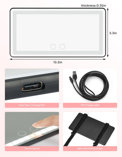 Passenger Princess™ LED Visor Vanity Mirror